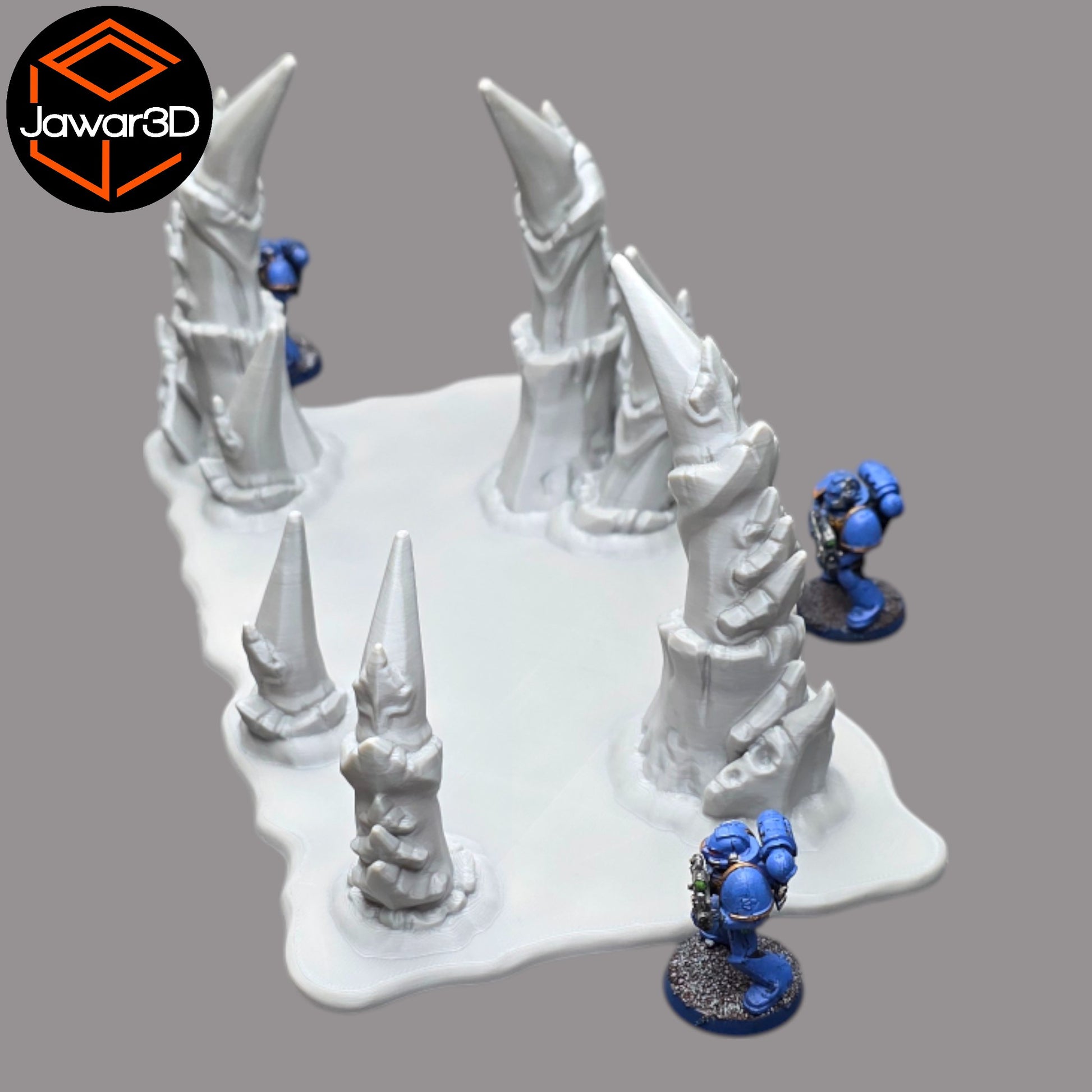 Wargaming 28mm scatter terrain scenery showing 3D-printed item that is compatible with games such as Warhammer 40K, Star Wars Legions, D+D, Dungeons and Dragons, Sci-Fi, Fantasy and other miniature tabletop games. Brand Jawar3d found at www.jawar3d.co.uk.