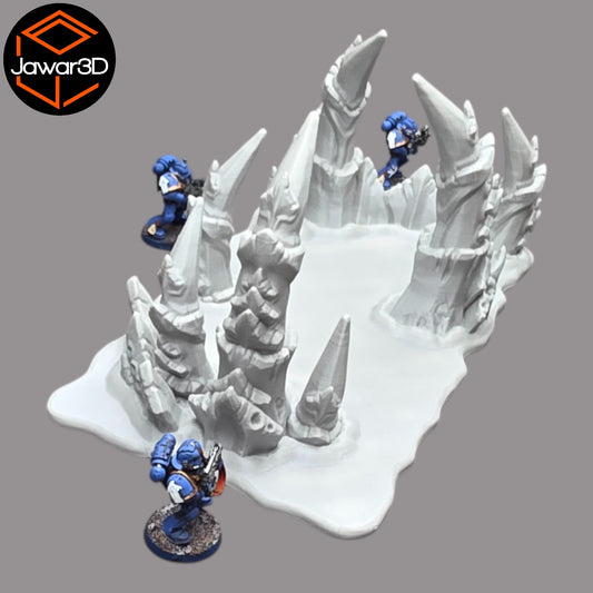 Wargaming 28mm scatter terrain scenery showing 3D-printed item that is compatible with games such as Warhammer 40K, Star Wars Legions, D+D, Dungeons and Dragons, Sci-Fi, Fantasy and other miniature tabletop games. Brand Jawar3d found at www.jawar3d.co.uk.