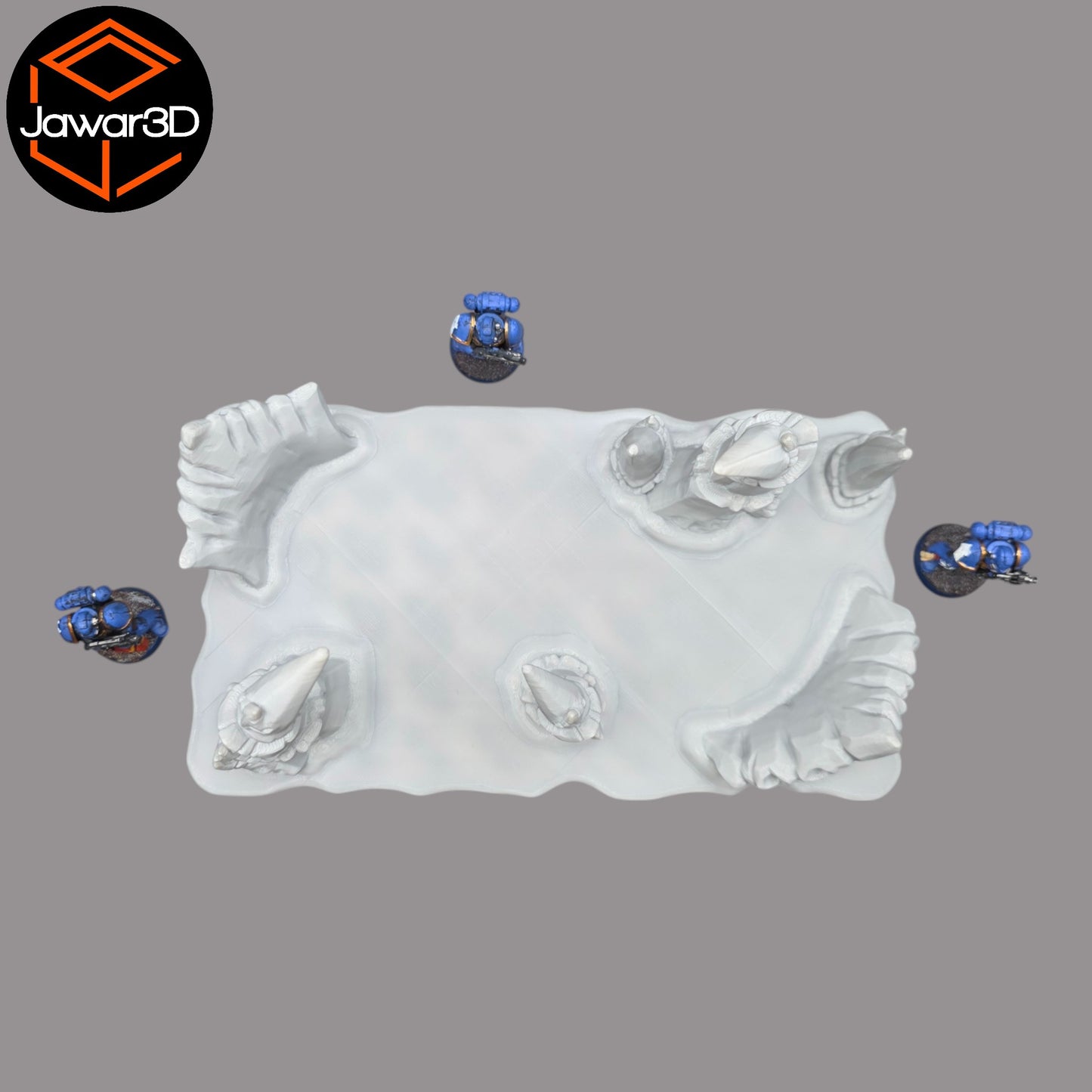 Wargaming 28mm scatter terrain scenery showing 3D-printed item that is compatible with games such as Warhammer 40K, Star Wars Legions, D+D, Dungeons and Dragons, Sci-Fi, Fantasy and other miniature tabletop games. Brand Jawar3d found at www.jawar3d.co.uk.