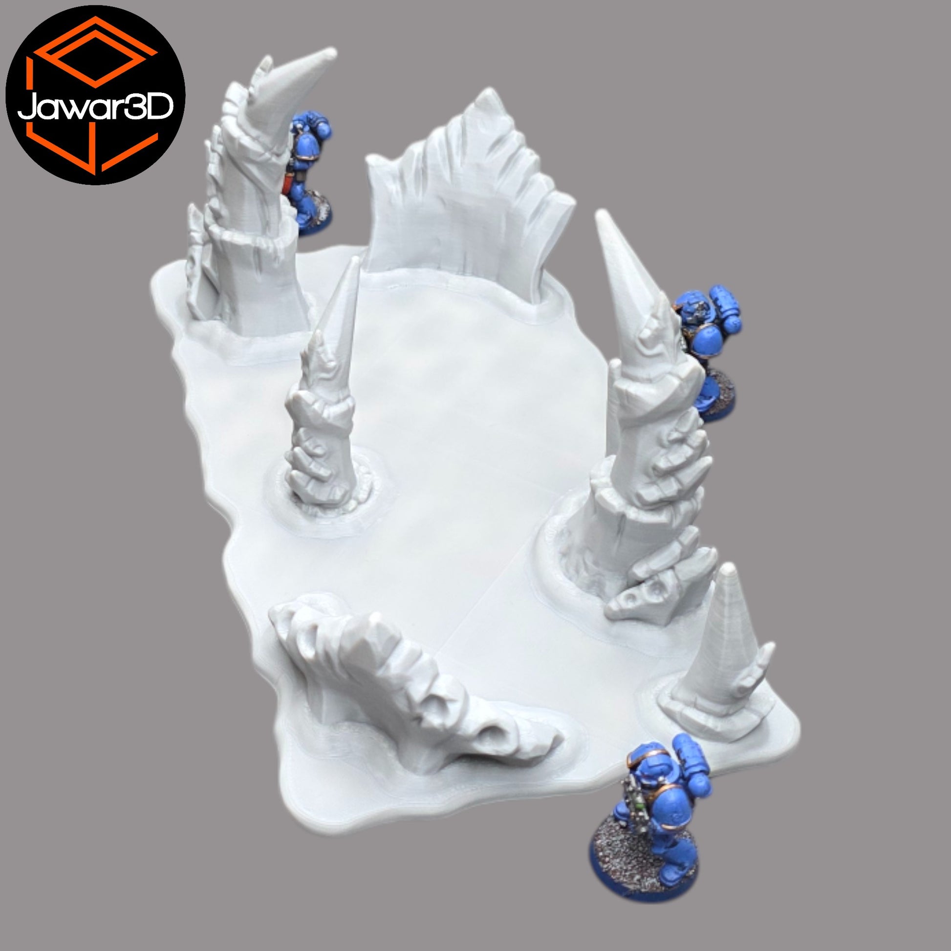 Wargaming 28mm scatter terrain scenery showing 3D-printed item that is compatible with games such as Warhammer 40K, Star Wars Legions, D+D, Dungeons and Dragons, Sci-Fi, Fantasy and other miniature tabletop games. Brand Jawar3d found at www.jawar3d.co.uk.