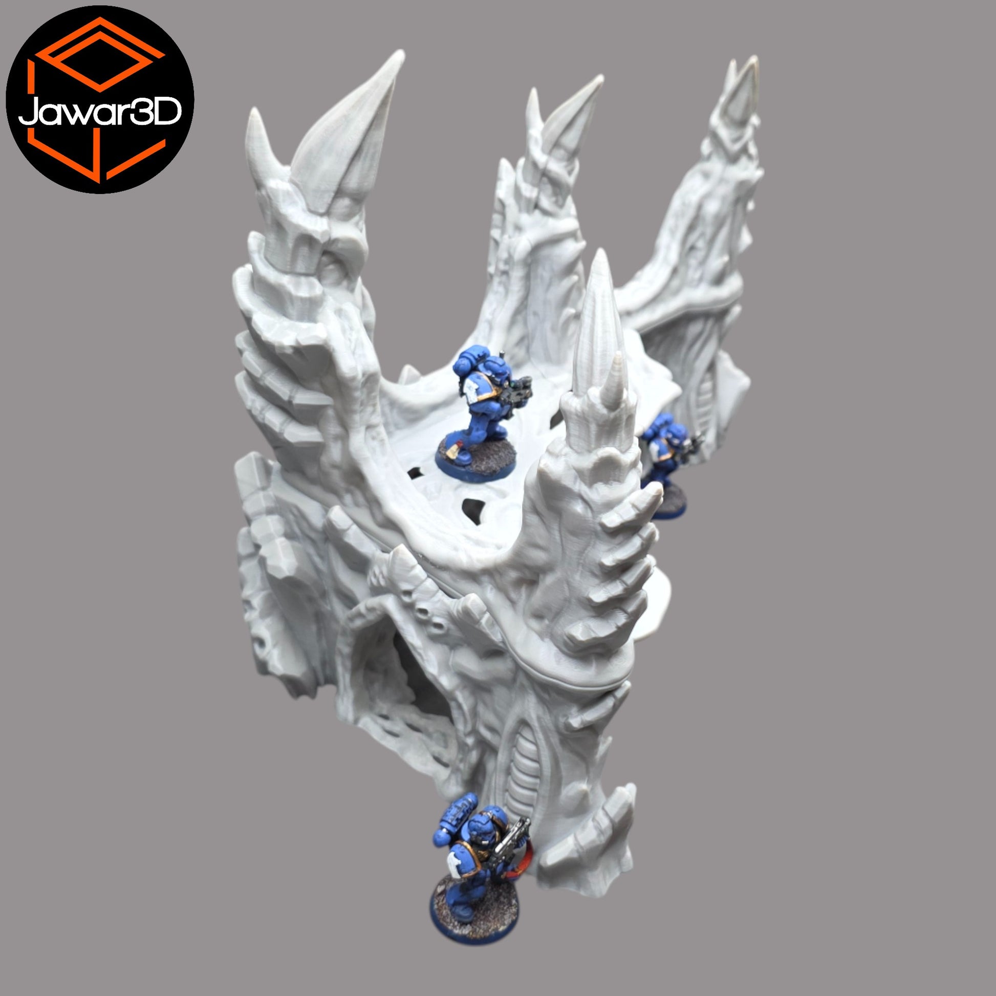 Wargaming 28mm scatter terrain scenery showing 3D-printed item that is compatible with games such as Warhammer 40K, Star Wars Legions, D+D, Dungeons and Dragons, Sci-Fi, Fantasy and other miniature tabletop games. Brand Jawar3d found at www.jawar3d.co.uk.
