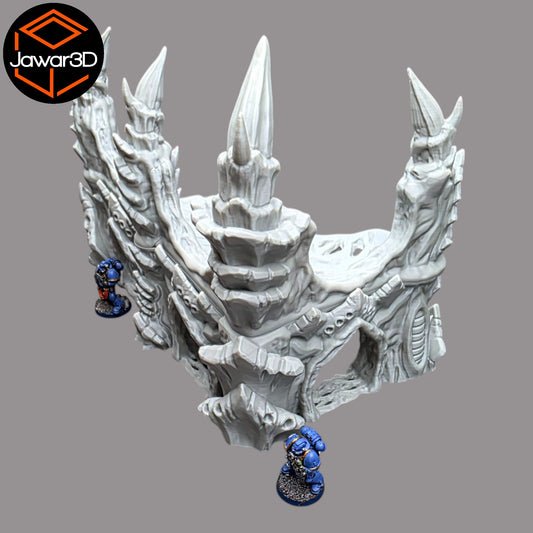 Wargaming 28mm scatter terrain scenery showing 3D-printed item that is compatible with games such as Warhammer 40K, Star Wars Legions, D+D, Dungeons and Dragons, Sci-Fi, Fantasy and other miniature tabletop games. Brand Jawar3d found at www.jawar3d.co.uk.