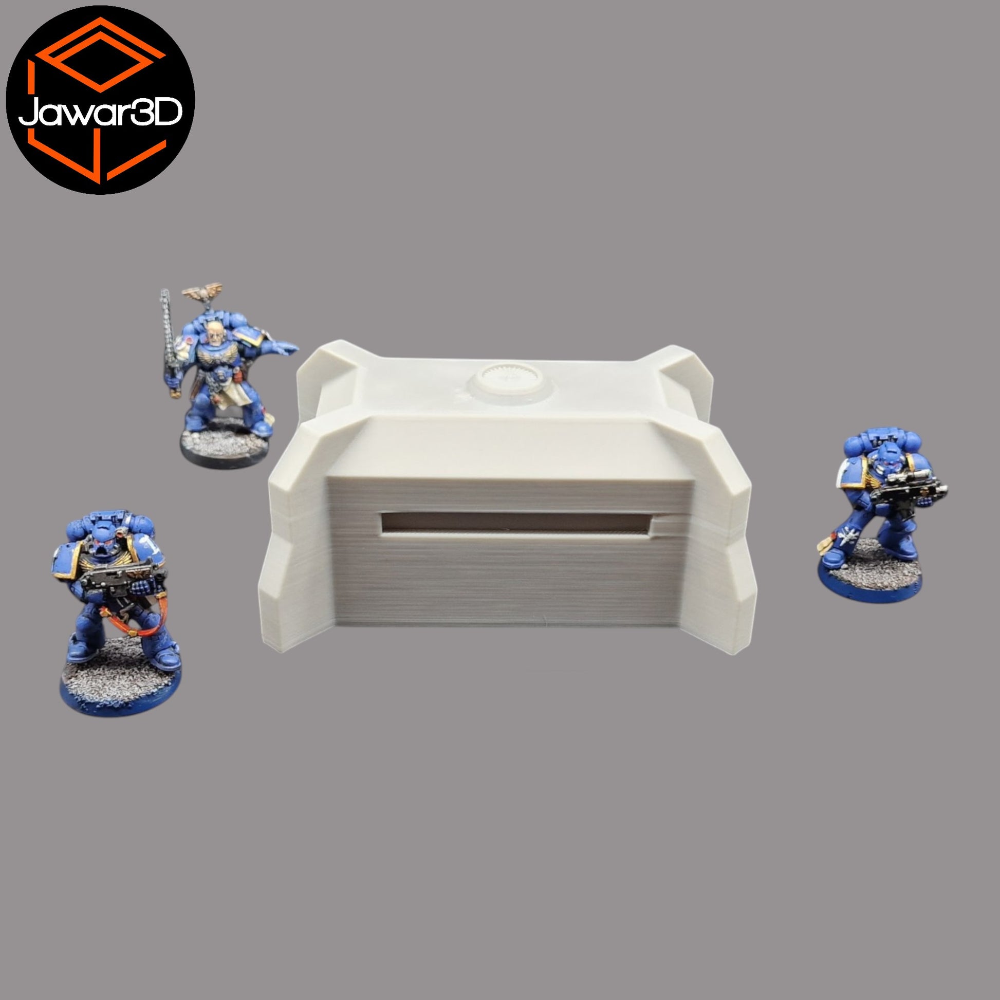 Wargaming 28mm scatter terrain scenery showing 3D-printed item that is compatible with games such as Warhammer 40K, Star Wars Legions, D+D, Dungeons and Dragons, Sci-Fi, Fantasy and other miniature tabletop games. Brand Jawar3d found at www.jawar3d.co.uk.