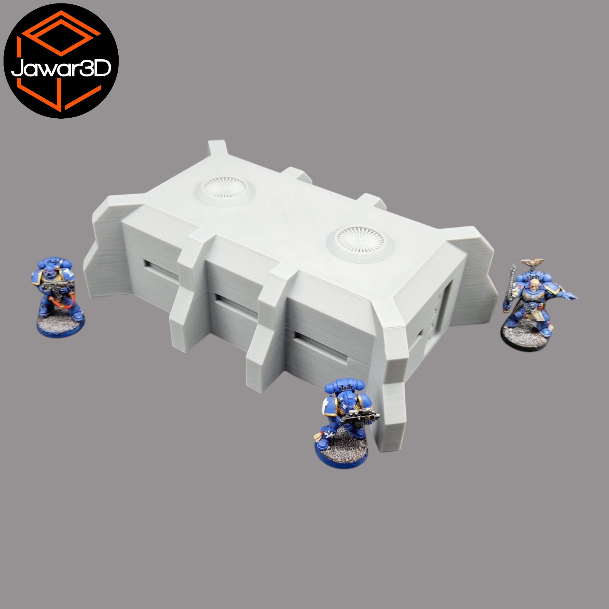 Wargaming 28mm scatter terrain scenery showing 3D-printed item that is compatible with games such as Warhammer 40K, Star Wars Legions, D+D, Dungeons and Dragons, Sci-Fi, Fantasy and other miniature tabletop games. Brand Jawar3d found at www.jawar3d.co.uk.