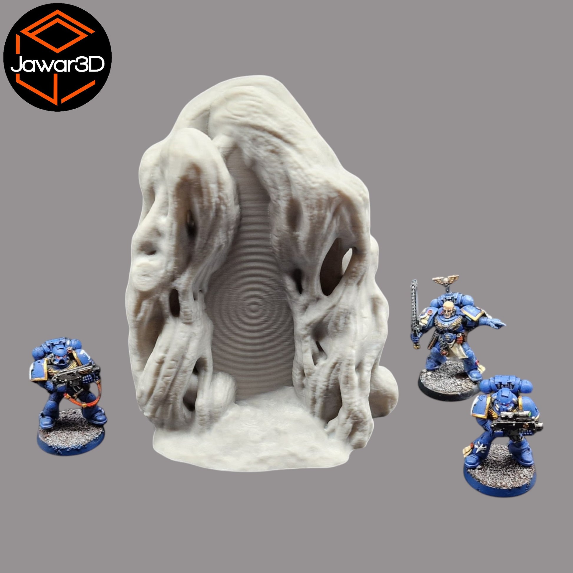 Wargaming 28mm scatter terrain scenery showing 3D-printed item that is compatible with games such as Warhammer 40K, Star Wars Legions, D+D, Dungeons and Dragons, Sci-Fi, Fantasy and other miniature tabletop games. Brand Jawar3d found at www.jawar3d.co.uk.
