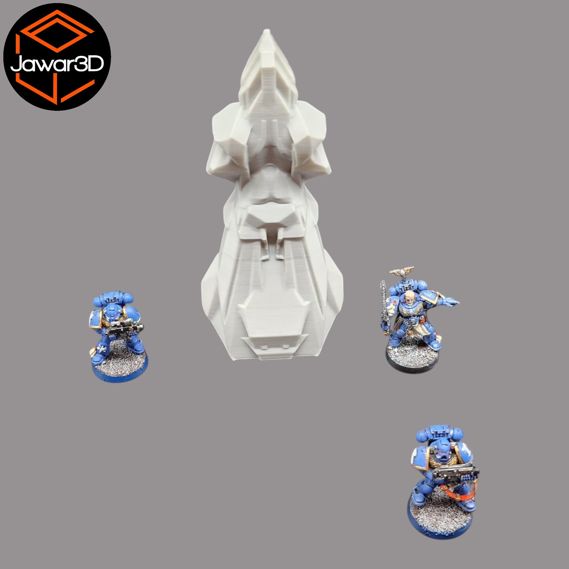 Wargaming 28mm scatter terrain scenery showing 3D-printed item that is compatible with games such as Warhammer 40K, Star Wars Legions, D+D, Dungeons and Dragons, Sci-Fi, Fantasy and other miniature tabletop games. Brand Jawar3d found at www.jawar3d.co.uk.