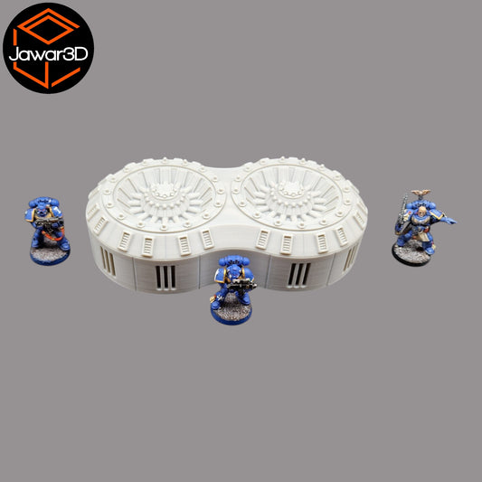 Wargaming 28mm scatter terrain scenery showing 3D-printed item that is compatible with games such as Warhammer 40K, Star Wars Legions, D+D, Dungeons and Dragons, Sci-Fi, Fantasy and other miniature tabletop games. Brand Jawar3d found at www.jawar3d.co.uk.