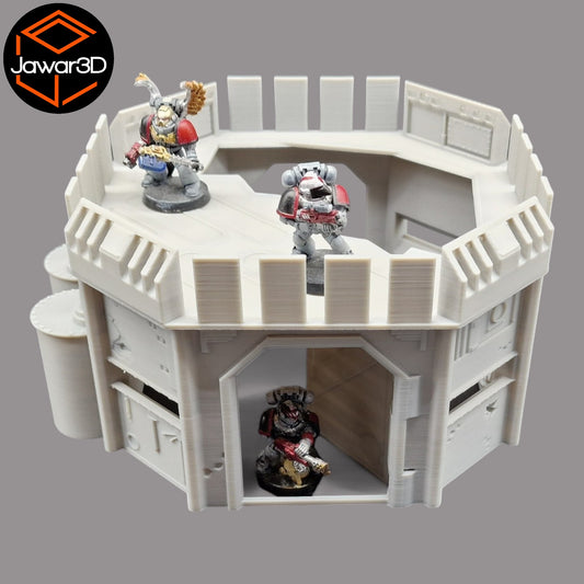 Wargaming 28mm scatter terrain scenery showing 3D-printed item that is compatible with games such as Warhammer 40K, Star Wars Legions, D+D, Dungeons and Dragons, Sci-Fi, Fantasy and other miniature tabletop games. Brand Jawar3d found at www.jawar3d.co.uk.