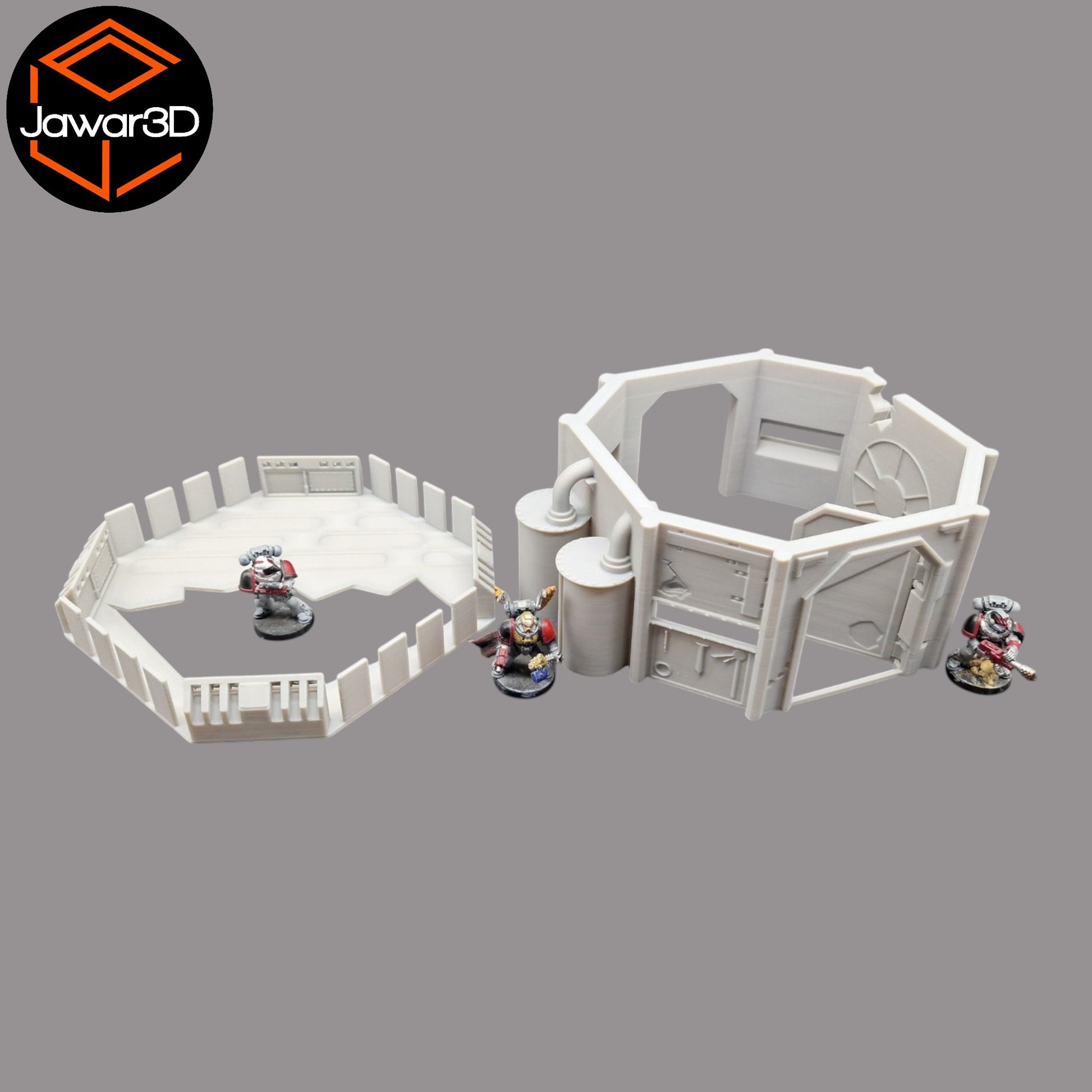 Wargaming 28mm scatter terrain scenery showing 3D-printed item that is compatible with games such as Warhammer 40K, Star Wars Legions, D+D, Dungeons and Dragons, Sci-Fi, Fantasy and other miniature tabletop games. Brand Jawar3d found at www.jawar3d.co.uk.