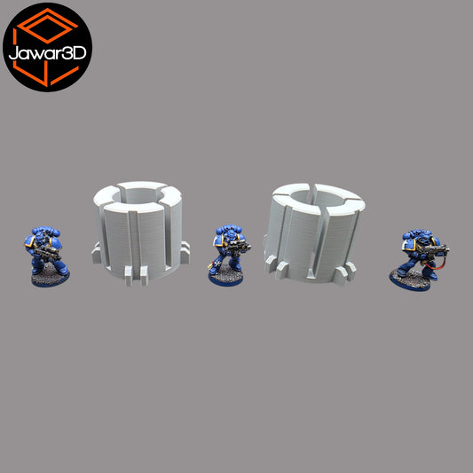 Wargaming 28mm scatter terrain scenery showing 3D-printed item that is compatible with games such as Warhammer 40K, Star Wars Legions, D+D, Dungeons and Dragons, Sci-Fi, Fantasy and other miniature tabletop games. Brand Jawar3d found at www.jawar3d.co.uk.