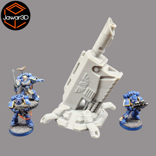 Wargaming 28mm scatter terrain scenery showing 3D-printed item that is compatible with games such as Warhammer 40K, Star Wars Legions, D+D, Dungeons and Dragons, Sci-Fi, Fantasy and other miniature tabletop games. Brand Jawar3d found at www.jawar3d.co.uk.