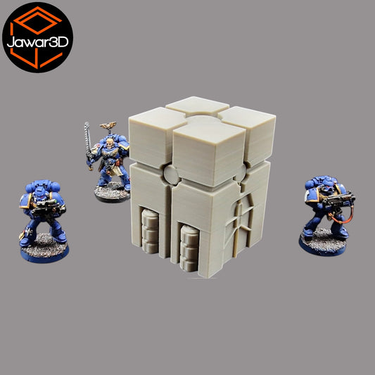 Wargaming 28mm scatter terrain scenery showing 3D-printed item that is compatible with games such as Warhammer 40K, Star Wars Legions, D+D, Dungeons and Dragons, Sci-Fi, Fantasy and other miniature tabletop games. Brand Jawar3d found at www.jawar3d.co.uk.