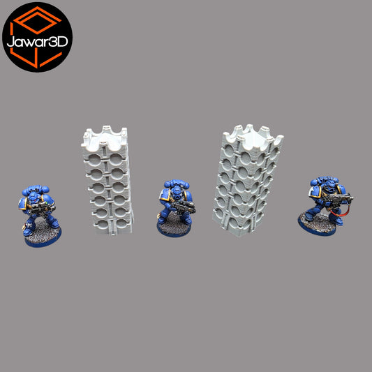 Wargaming 28mm scatter terrain scenery showing 3D-printed item that is compatible with games such as Warhammer 40K, Star Wars Legions, D+D, Dungeons and Dragons, Sci-Fi, Fantasy and other miniature tabletop games. Brand Jawar3d found at www.jawar3d.co.uk.