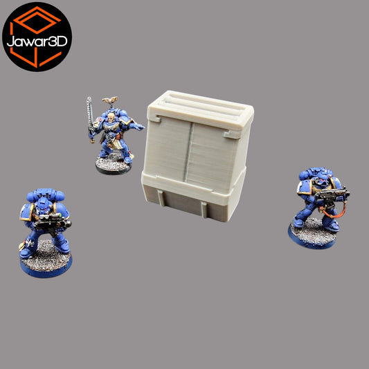 Wargaming 28mm scatter terrain scenery showing 3D-printed item that is compatible with games such as Warhammer 40K, Star Wars Legions, D+D, Dungeons and Dragons, Sci-Fi, Fantasy and other miniature tabletop games. Brand Jawar3d found at www.jawar3d.co.uk.