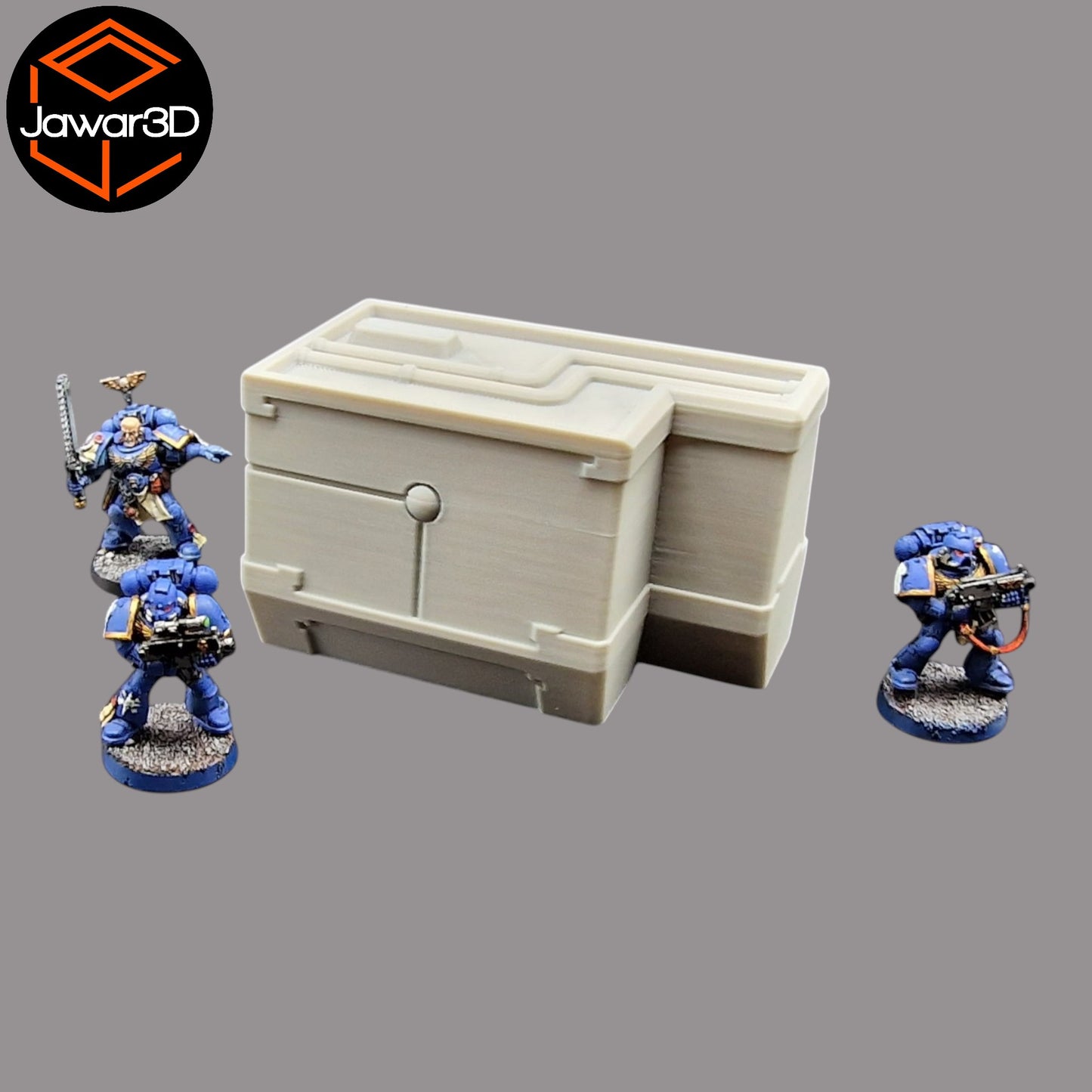 Wargaming 28mm scatter terrain scenery showing 3D-printed item that is compatible with games such as Warhammer 40K, Star Wars Legions, D+D, Dungeons and Dragons, Sci-Fi, Fantasy and other miniature tabletop games. Brand Jawar3d found at www.jawar3d.co.uk.