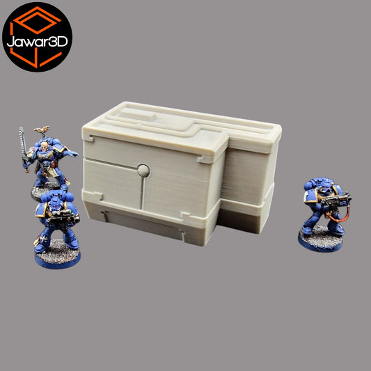 Wargaming 28mm scatter terrain scenery showing 3D-printed item that is compatible with games such as Warhammer 40K, Star Wars Legions, D+D, Dungeons and Dragons, Sci-Fi, Fantasy and other miniature tabletop games. Brand Jawar3d found at www.jawar3d.co.uk.
