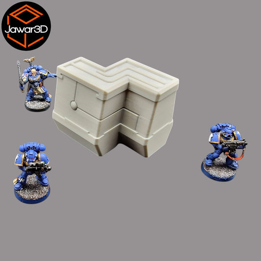 Wargaming 28mm scatter terrain scenery showing 3D-printed item that is compatible with games such as Warhammer 40K, Star Wars Legions, D+D, Dungeons and Dragons, Sci-Fi, Fantasy and other miniature tabletop games. Brand Jawar3d found at www.jawar3d.co.uk.