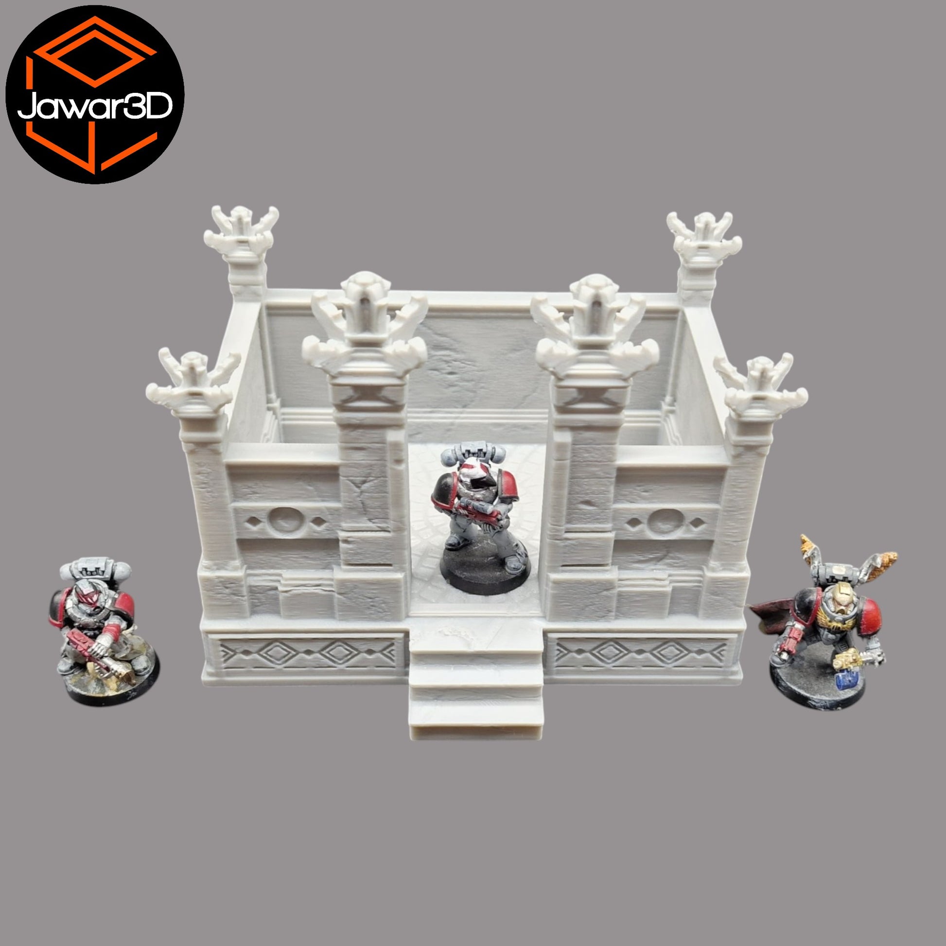 Wargaming 28mm scatter terrain scenery showing 3D-printed item that is compatible with games such as Warhammer 40K, Star Wars Legions, D+D, Dungeons and Dragons, Sci-Fi, Fantasy and other miniature tabletop games. Brand Jawar3d found at www.jawar3d.co.uk.