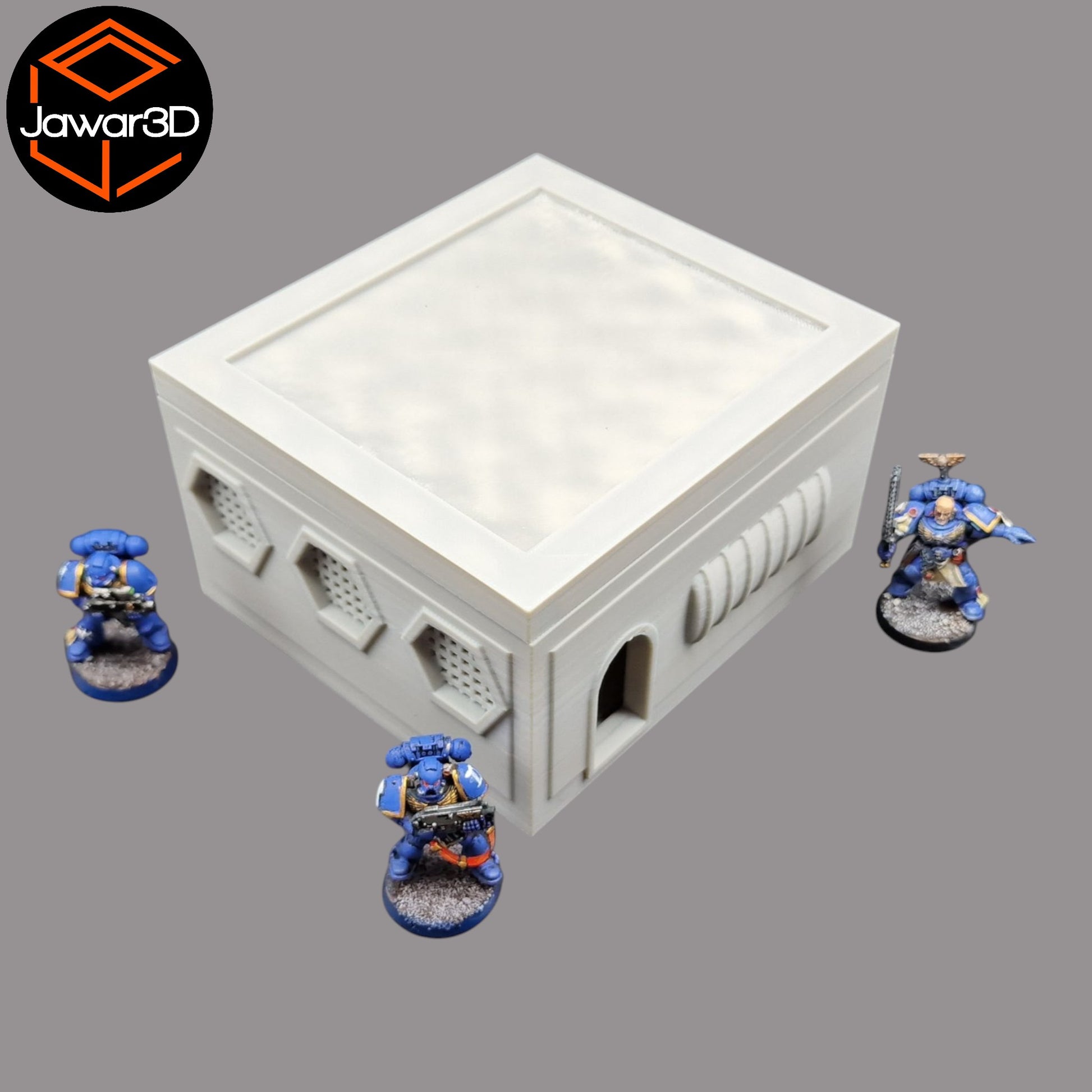 Wargaming 28mm scatter terrain scenery showing 3D-printed item that is compatible with games such as Warhammer 40K, Star Wars Legions, D+D, Dungeons and Dragons, Sci-Fi, Fantasy and other miniature tabletop games. Brand Jawar3d found at www.jawar3d.co.uk.