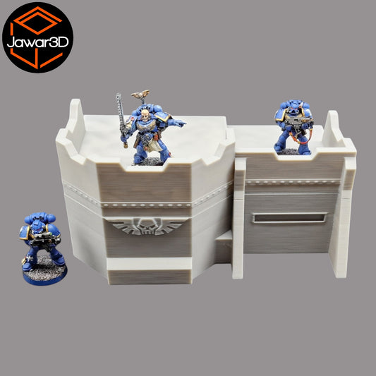 Wargaming 28mm scatter terrain scenery showing 3D-printed item that is compatible with games such as Warhammer 40K, Star Wars Legions, D+D, Dungeons and Dragons, Sci-Fi, Fantasy and other miniature tabletop games. Brand Jawar3d found at www.jawar3d.co.uk.