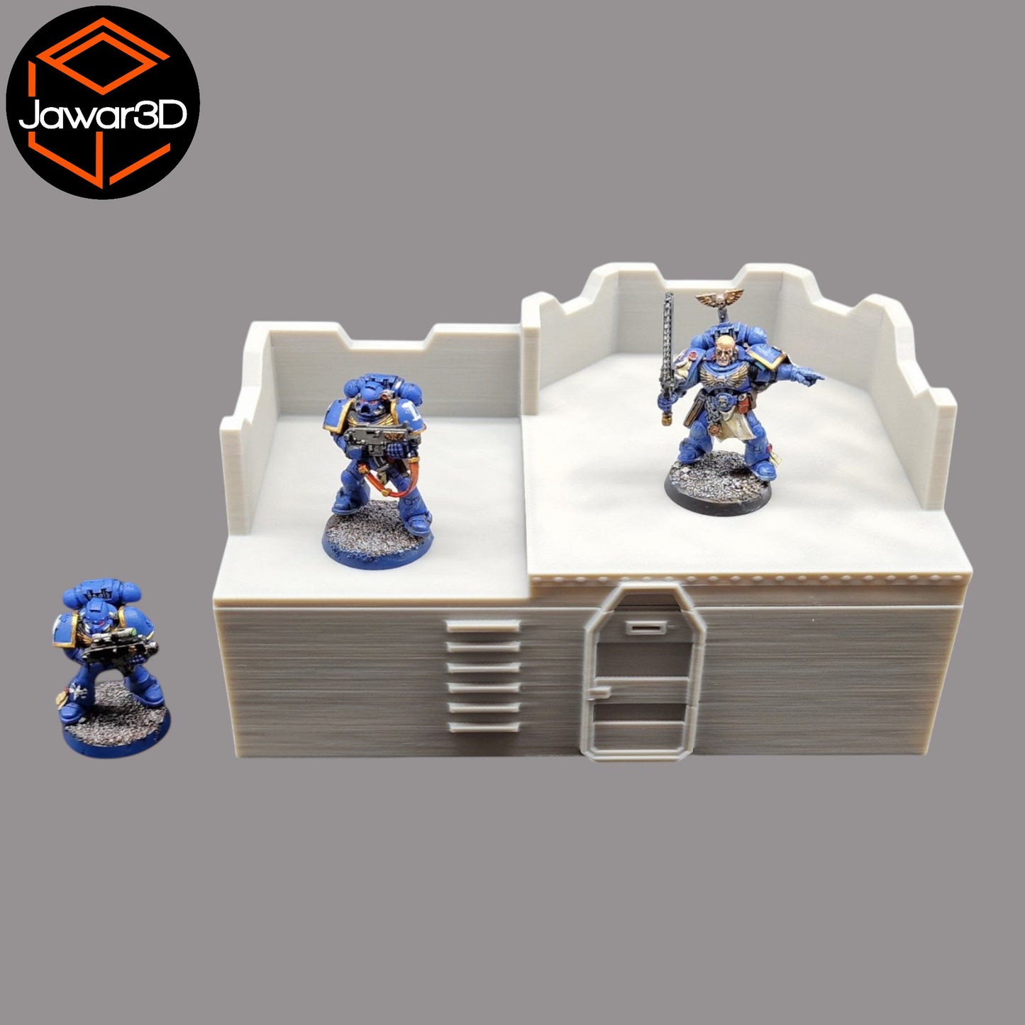 Wargaming 28mm scatter terrain scenery showing 3D-printed item that is compatible with games such as Warhammer 40K, Star Wars Legions, D+D, Dungeons and Dragons, Sci-Fi, Fantasy and other miniature tabletop games. Brand Jawar3d found at www.jawar3d.co.uk.