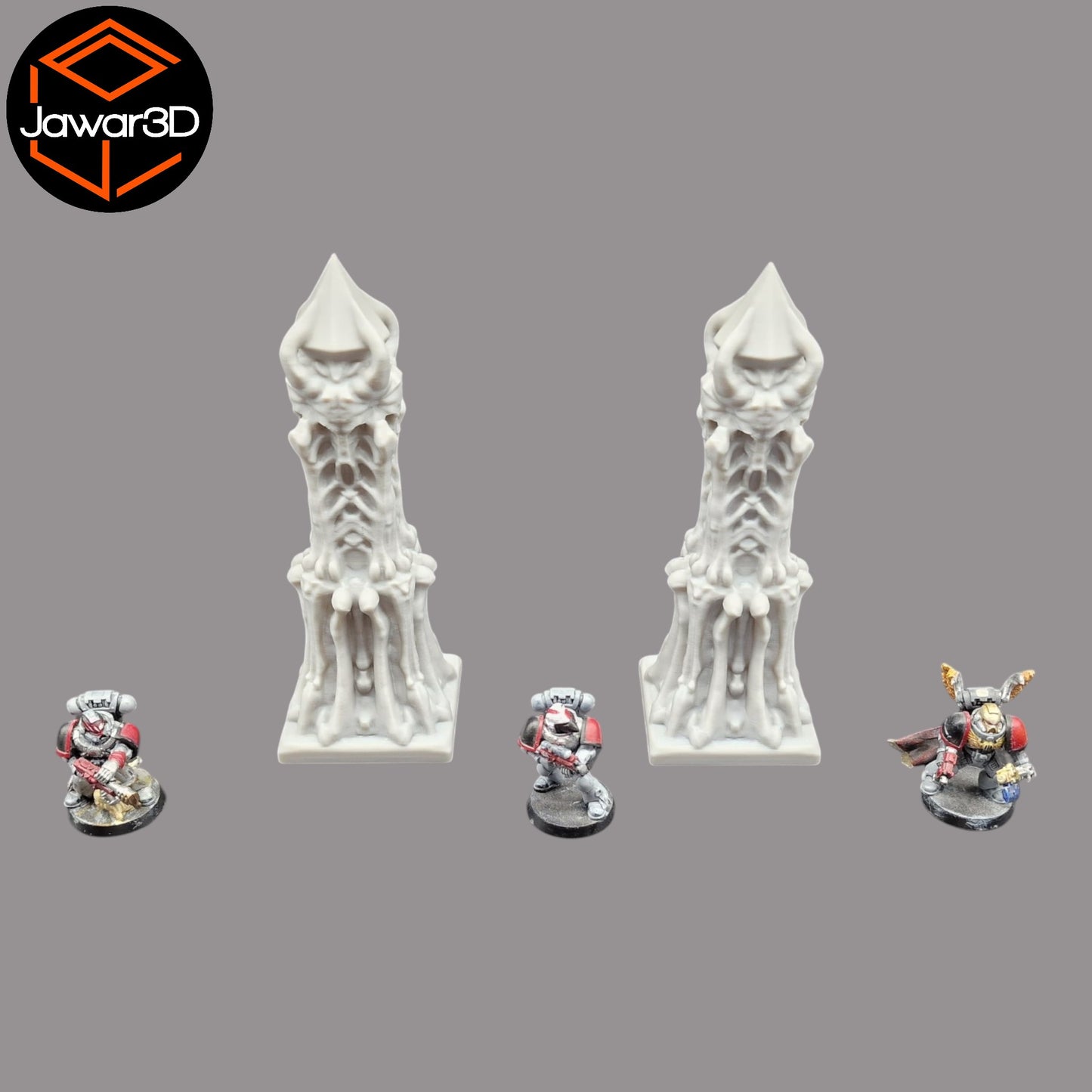Wargaming 28mm scatter terrain scenery showing 3D-printed item that is compatible with games such as Warhammer 40K, Star Wars Legions, D+D, Dungeons and Dragons, Sci-Fi, Fantasy and other miniature tabletop games. Brand Jawar3d found at www.jawar3d.co.uk.