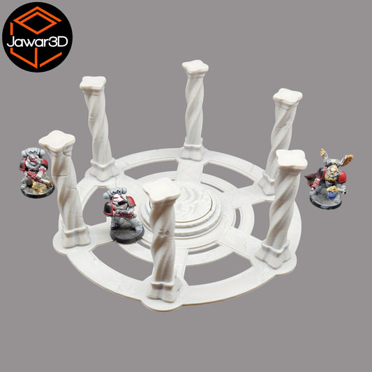 Wargaming 28mm scatter terrain scenery showing 3D-printed item that is compatible with games such as Warhammer 40K, Star Wars Legions, D+D, Dungeons and Dragons, Sci-Fi, Fantasy and other miniature tabletop games. Brand Jawar3d found at www.jawar3d.co.uk.