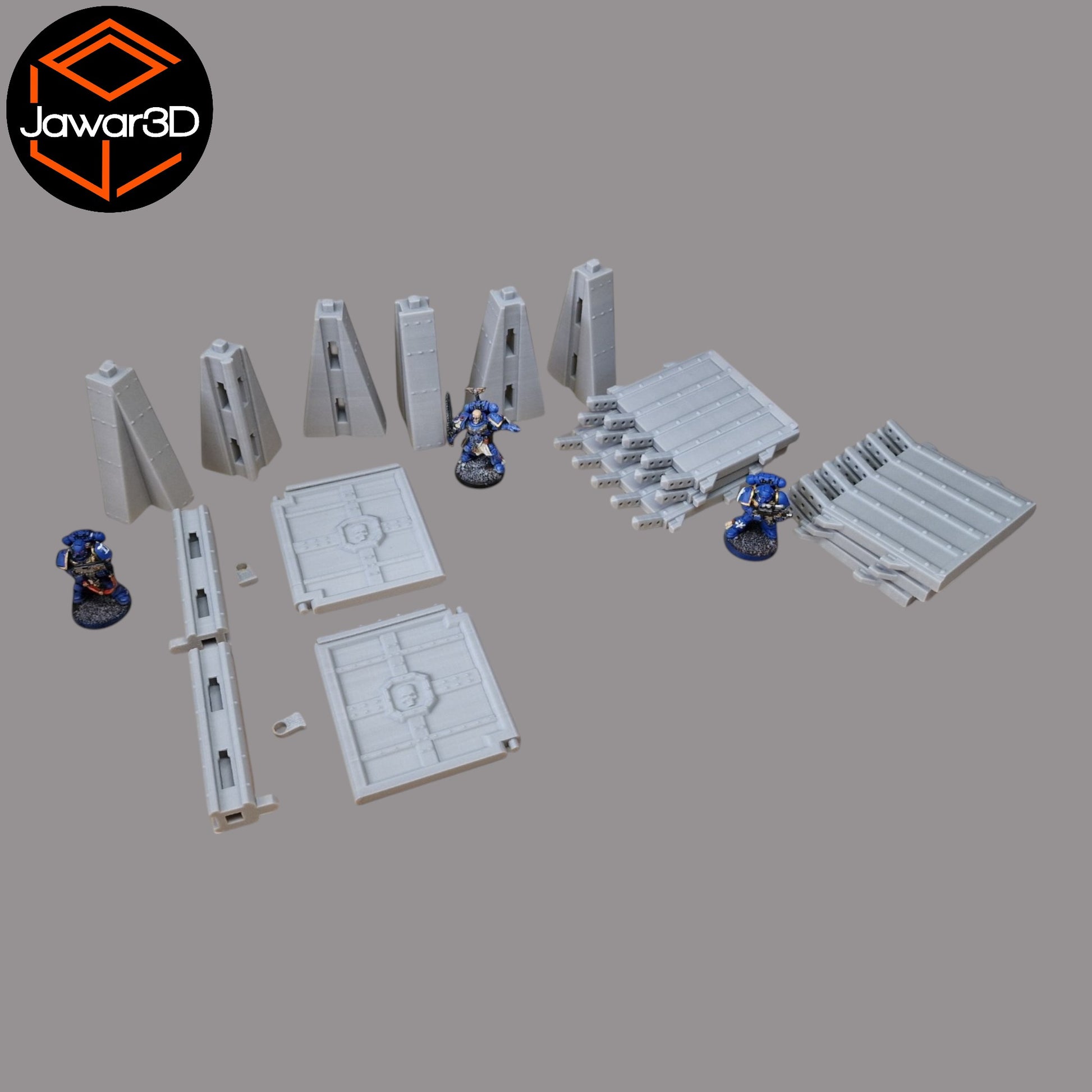 Wargaming 28mm scatter terrain scenery showing 3D-printed item that is compatible with games such as Warhammer 40K, Star Wars Legions, D+D, Dungeons and Dragons, Sci-Fi, Fantasy and other miniature tabletop games. Brand Jawar3d found at www.jawar3d.co.uk.