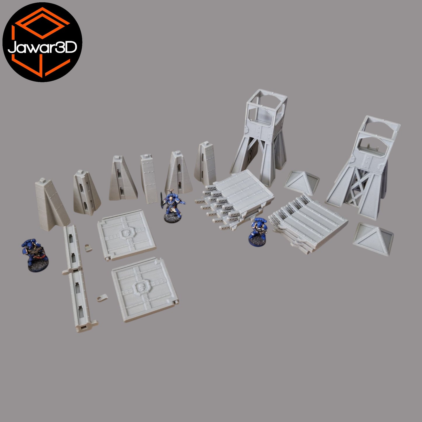 Wargaming 28mm scatter terrain scenery showing 3D-printed item that is compatible with games such as Warhammer 40K, Star Wars Legions, D+D, Dungeons and Dragons, Sci-Fi, Fantasy and other miniature tabletop games. Brand Jawar3d found at www.jawar3d.co.uk.