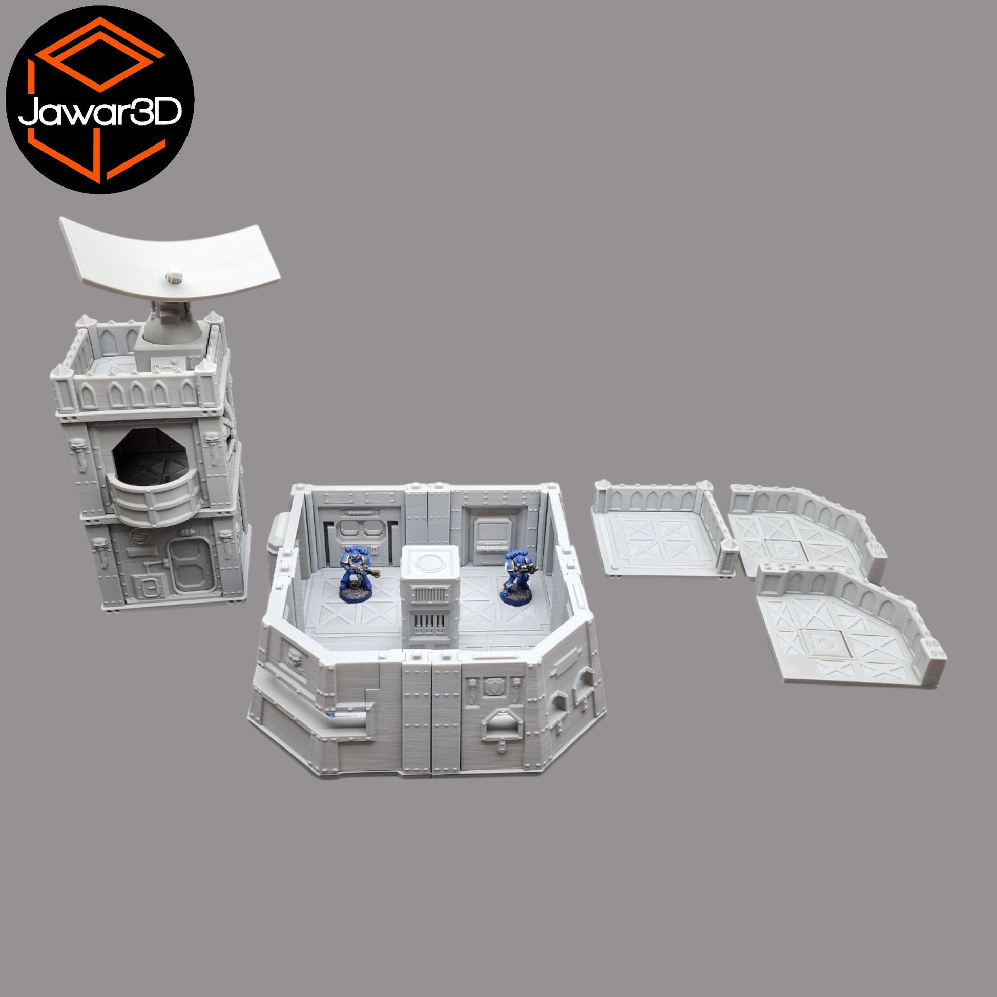 Wargaming 28mm scatter terrain scenery showing 3D-printed item that is compatible with games such as Warhammer 40K, Star Wars Legions, D+D, Dungeons and Dragons, Sci-Fi, Fantasy and other miniature tabletop games. Brand Jawar3d found at www.jawar3d.co.uk.