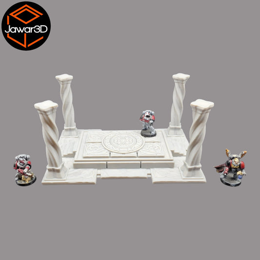 Wargaming 28mm scatter terrain scenery showing 3D-printed item that is compatible with games such as Warhammer 40K, Star Wars Legions, D+D, Dungeons and Dragons, Sci-Fi, Fantasy and other miniature tabletop games. Brand Jawar3d found at www.jawar3d.co.uk.