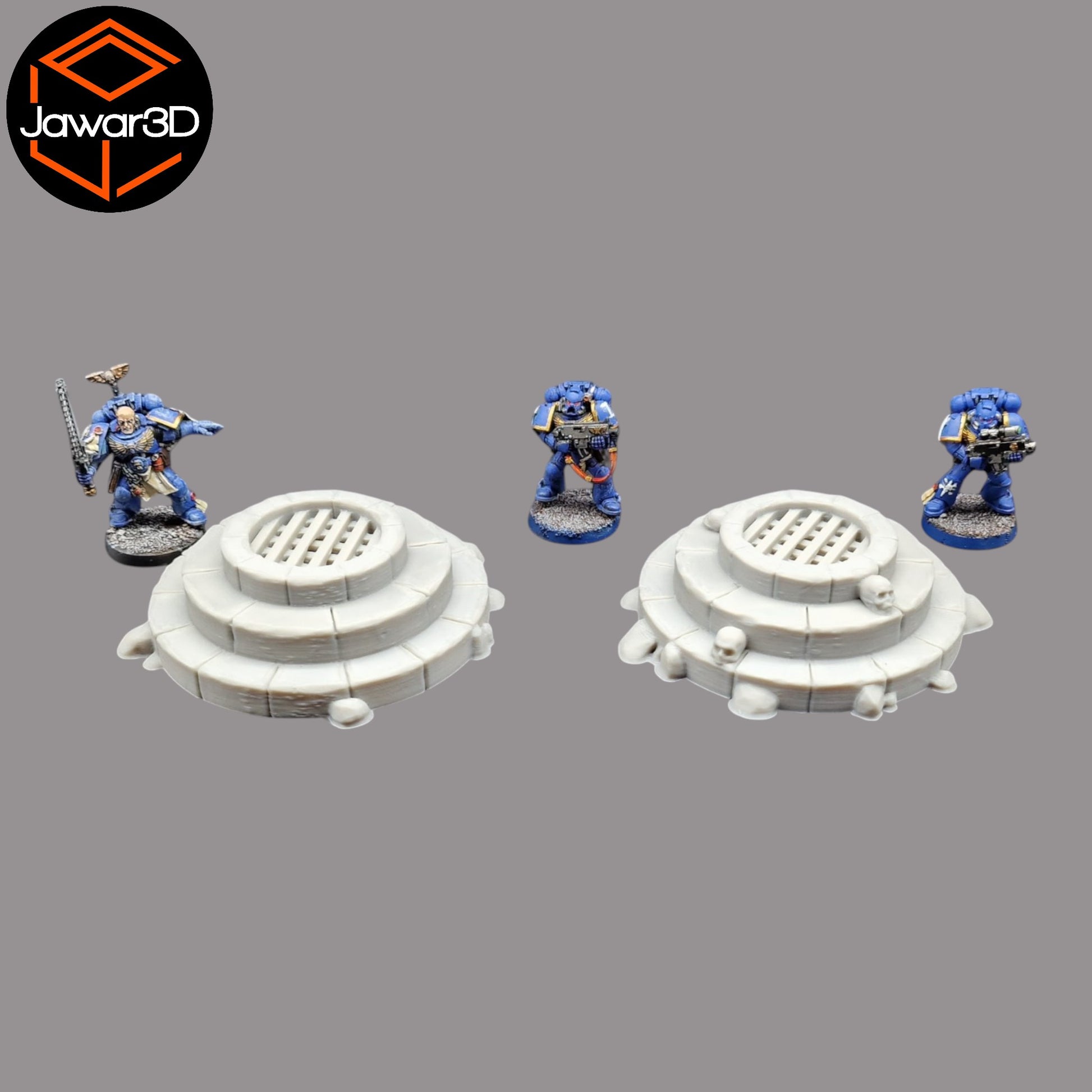 Wargaming 28mm scatter terrain scenery showing 3D-printed item that is compatible with games such as Warhammer 40K, Star Wars Legions, D+D, Dungeons and Dragons, Sci-Fi, Fantasy and other miniature tabletop games. Brand Jawar3d found at www.jawar3d.co.uk.