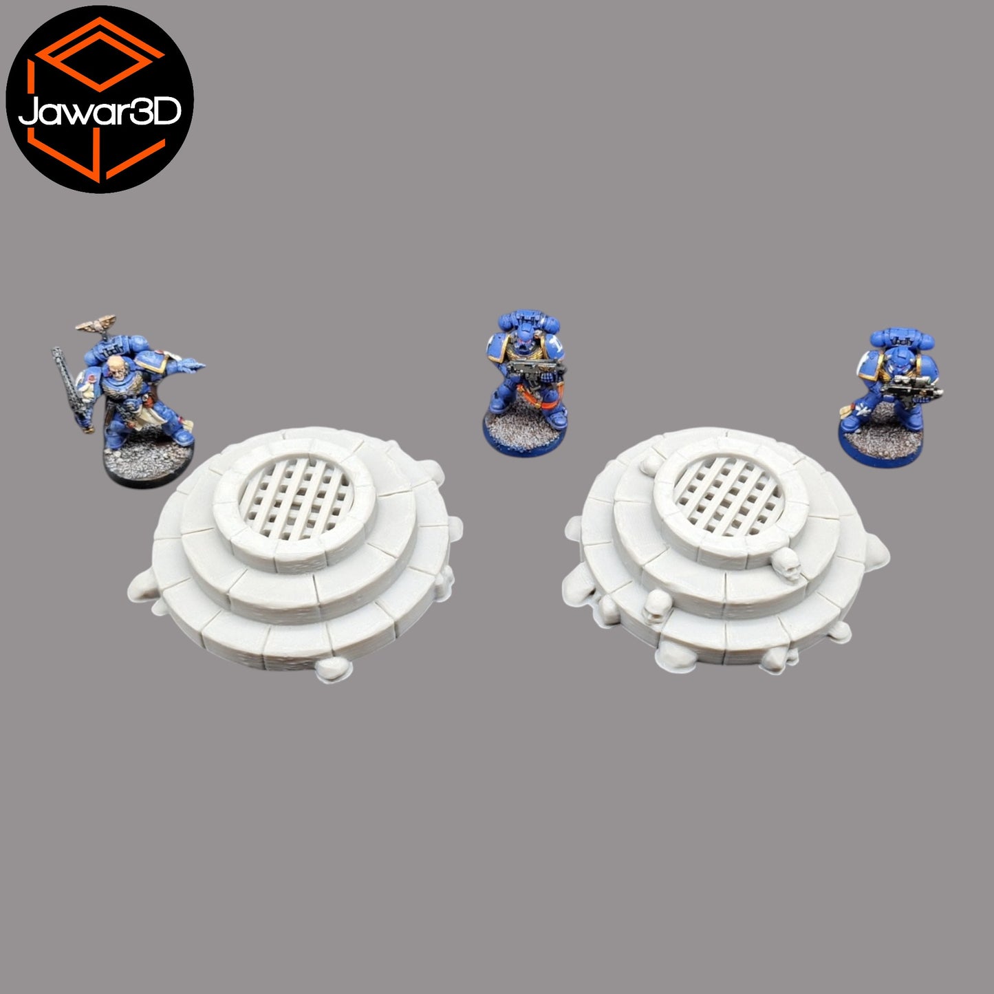 Wargaming 28mm scatter terrain scenery showing 3D-printed item that is compatible with games such as Warhammer 40K, Star Wars Legions, D+D, Dungeons and Dragons, Sci-Fi, Fantasy and other miniature tabletop games. Brand Jawar3d found at www.jawar3d.co.uk.