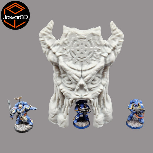 Wargaming 28mm scatter terrain scenery showing 3D-printed item that is compatible with games such as Warhammer 40K, Star Wars Legions, D+D, Dungeons and Dragons, Sci-Fi, Fantasy and other miniature tabletop games. Brand Jawar3d found at www.jawar3d.co.uk.