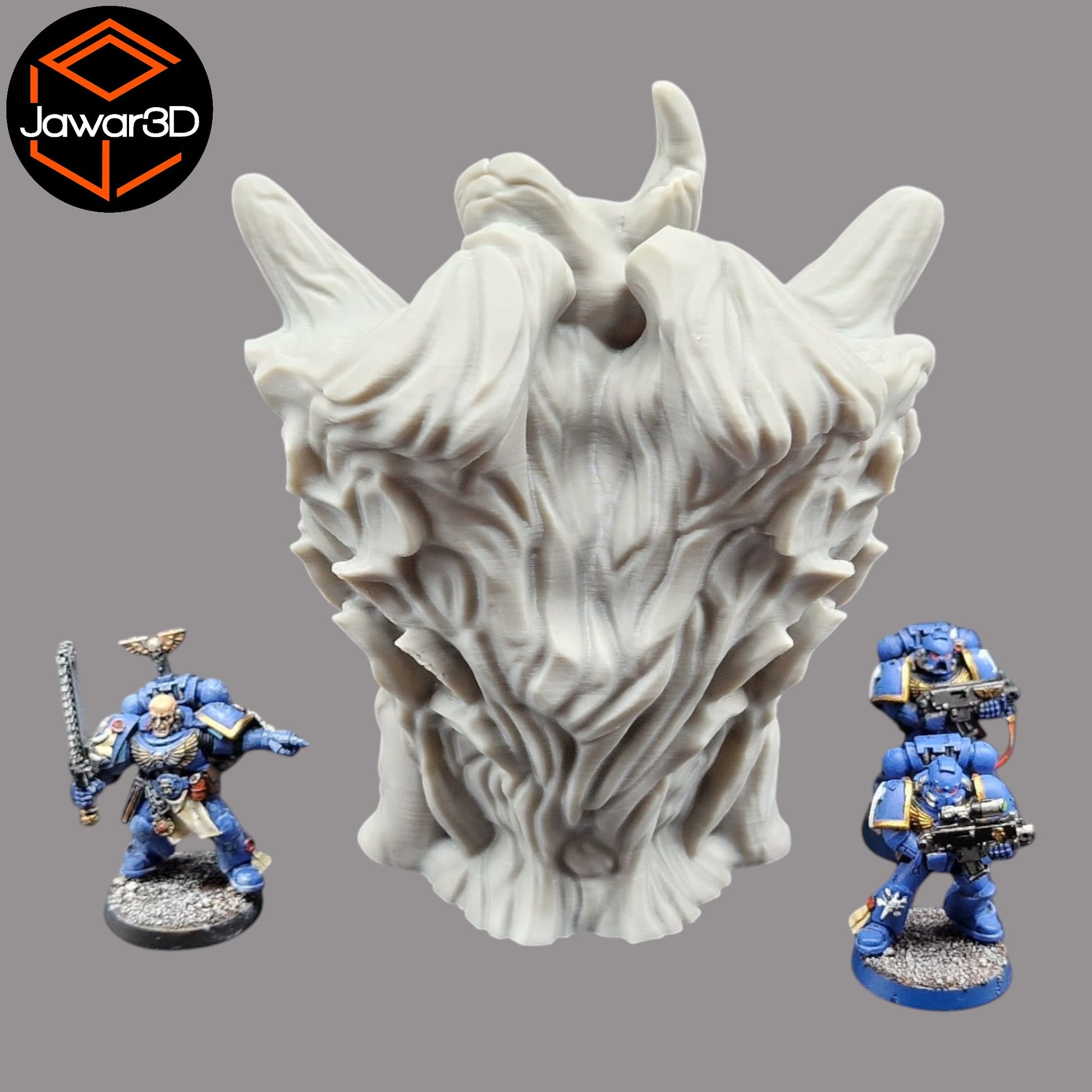 Wargaming 28mm scatter terrain scenery showing 3D-printed item that is compatible with games such as Warhammer 40K, Star Wars Legions, D+D, Dungeons and Dragons, Sci-Fi, Fantasy and other miniature tabletop games. Brand Jawar3d found at www.jawar3d.co.uk.