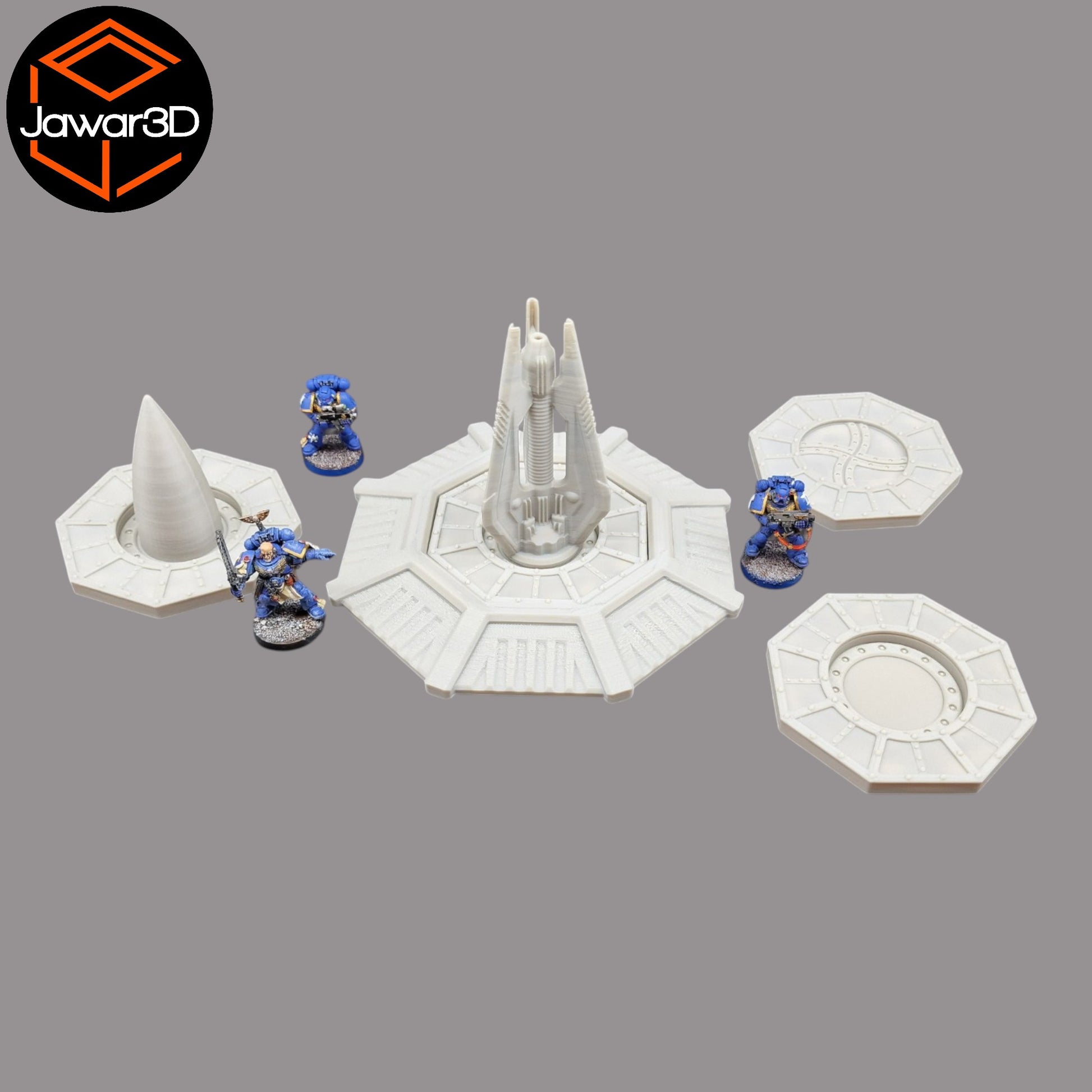 Wargaming 28mm scatter terrain scenery showing 3D-printed item that is compatible with games such as Warhammer 40K, Star Wars Legions, D+D, Dungeons and Dragons, Sci-Fi, Fantasy and other miniature tabletop games. Brand Jawar3d found at www.jawar3d.co.uk.