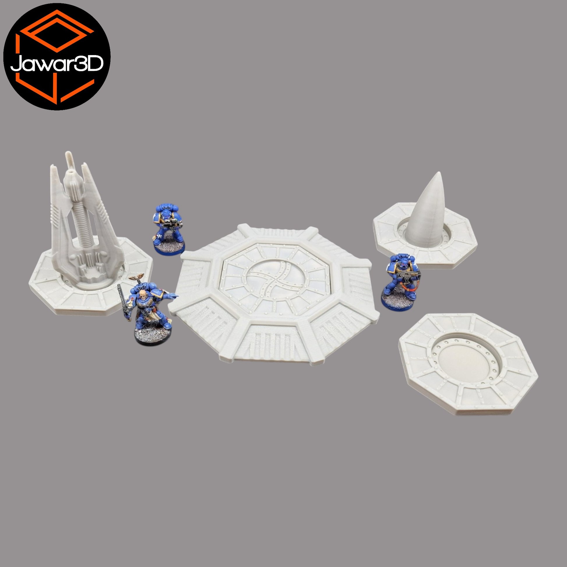 Wargaming 28mm scatter terrain scenery showing 3D-printed item that is compatible with games such as Warhammer 40K, Star Wars Legions, D+D, Dungeons and Dragons, Sci-Fi, Fantasy and other miniature tabletop games. Brand Jawar3d found at www.jawar3d.co.uk.